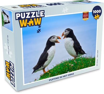 Puzzel Dieren - Vogels - Papegaaiduikers - Legpuzzel - Puzzel 1000 stukjes volwassenen