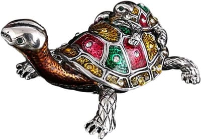 Schildpadden Sieraden Doos - Decoratieve Houder - Sieraden Opbergen - Uniek 3D Ontwerp - 10x8x2 cm - Groen