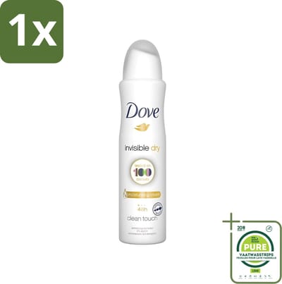 1 x Dove - Deodorant - Invisible Dry - Onzichtbare bescherming - 250 ml - Deodorant Spray - Onzichtbare Deodorant - Vlekkenvrij - Zweet En Geur - Huidbescherming