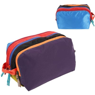 Trousse de toilette à compartiments multiples Organisateur de voyage Dopamine Compartiments de rangement superposés Sac de rangement pour pinceaux de maquillage