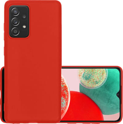 Hoesje - Geschikt voor Samsung Galaxy A23 - Sterk & Shockproof - Hoes Cover - Siliconen Case - Rood