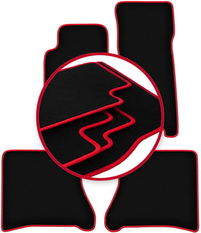 CARLUX-RED automatten voor: Jeep Grand Cherokee WJ off-road (1998-2004)