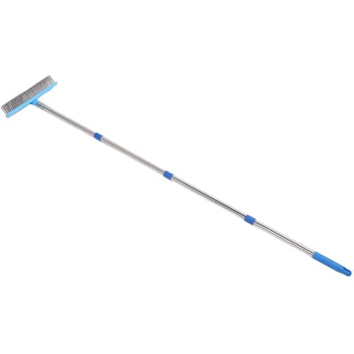 30cm Zware Stalen Draadbezem Roestvrijstalen Telescopische Steel Buiten Vloerschrobborstel 160cm   62.99in