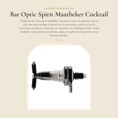 Dailygoods- Maatbeker 25ml - Drankdispenser - Schenker - Bar Tool - Wandgemonteerd - Voedingskwaliteit materialen