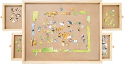 DD® Puzzelbord met Opbergsysteem - Puzzelplank - Puzzelmay - 500 Stuks - 65x49x1cm - Veelkleurig