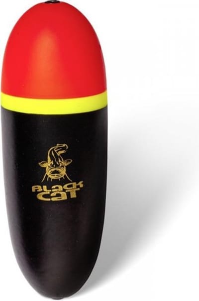 Black Cat Maxi Foam Dobber - Zwart - 25cm - 300g - Geel