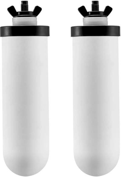 Archi 2 Waterfilters - Waterzuivering - Waterfiltersysteem – Vervangingsfilters met Kokos Actieve Kool – 99,9% Chloorverwijdering – Zwart