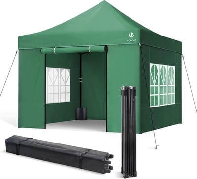 Pop-up Partytent 3x3m Waterdicht met Zijwanden en Gewichtszakken