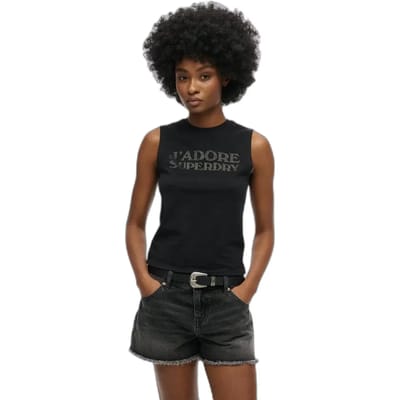 Superdry - Aansluitende Sport Luxe tanktop - Dames - Vesten
