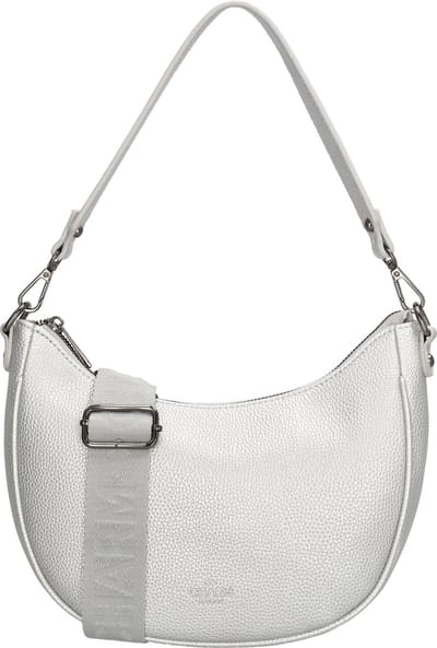 Charm London Montmartre Schoudertas - Kort & Lang hengsel - Trendy Banana Bag - Zilver