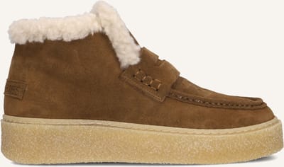 Shabbies Amsterdam - Senna Anna Sneaker Suède Tabacco - Maat 37