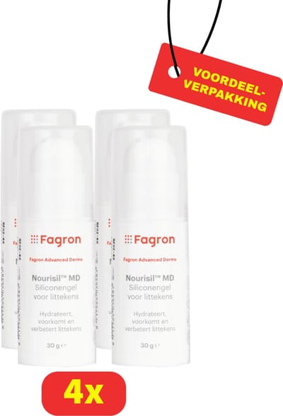 Fagron Nourisil MD Siliconen gel-Littekengel-4x30g-Voordeelverpakking