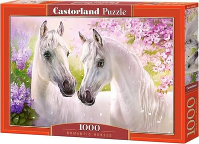 Castorland Romantic Horses – Puzzel – 1.000 stukjes – Satijnen afwerking – Perfecte pasvorm – Europese kwaliteit