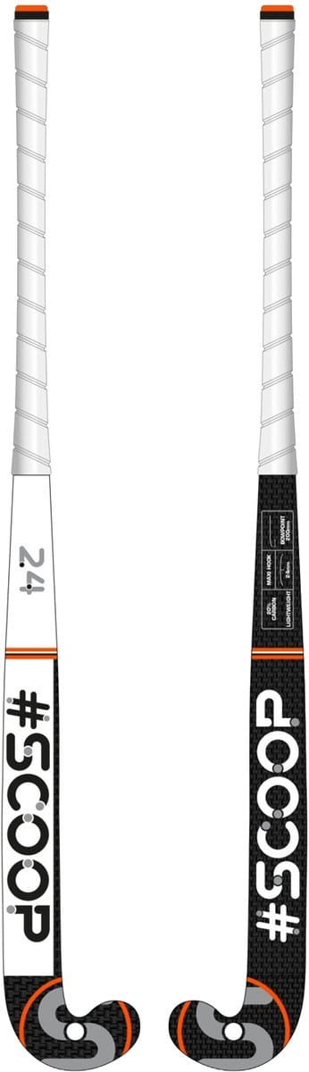 Scoop #7 Hockeystick - Low Bow - 20% Carbon - Hockeystick Senior - Outdoor - 36,5 Inch