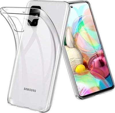 Flexibele achterkant Silicone hoesje transparant Geschikt voor: Samsung Galaxy A51