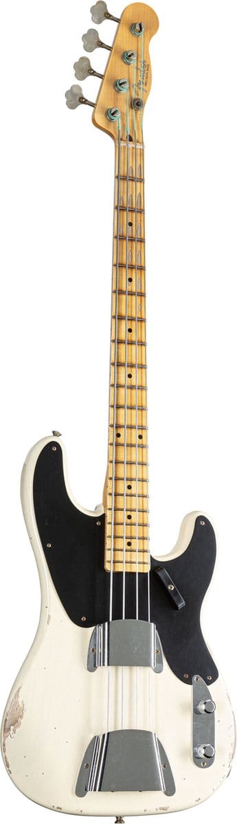Fender '55 Precision Bass Relic MN Vintage Blonde #R138367 - Elektrische basgitaar