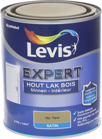 Levis - Expert Hout Lak Binnen Satin - Vijg - 0,75 L