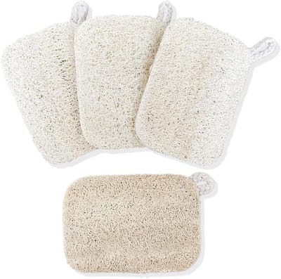 Sponzen,Kitchen Ecospons,Natuurlijke Plantaardige Scrubsponzen,Met Ophangkoord Om Te Drogen,Voor Het Reinigen Van Borden En Oppervlakken, Keuken, Badkamer, Buiten