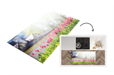 Keukenloper - Loper keuken - Tulpen - Kleuren - Lente - 120x60 cm - Keukenloper vinyl