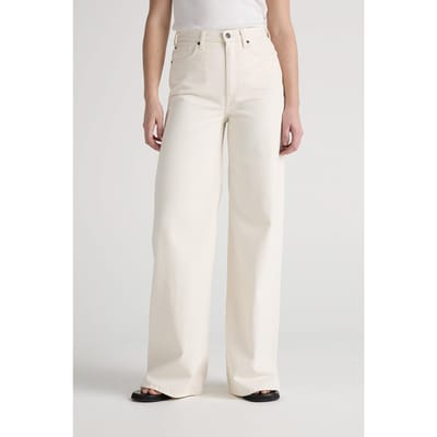 Mud Jeans Sara High Loose Natural Maat: W31L32 | Pantalons Outlet | Dames | Wit