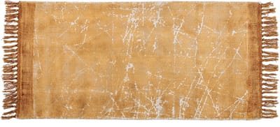 HANLI - Vloerkleed - Oranje - 80 x 150 cm - Viscose