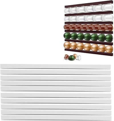 DIY Koffiecapsulehouder - Opbergoplossing voor Koffiecapsules met Plastic Lijmpads, Muurbevestiging en Ruimtebesparing