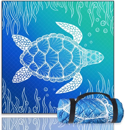 Unyqoos® Ruime Waterdichte Strand- en Picknickmat met Zandvrije Eigenschappen, Ideaal voor Buitenactiviteiten, 200 x 200 cm