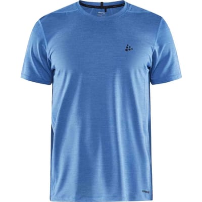 Craft Adv Essence Melange T-shirt Met Korte Mouwen Blauw M Man