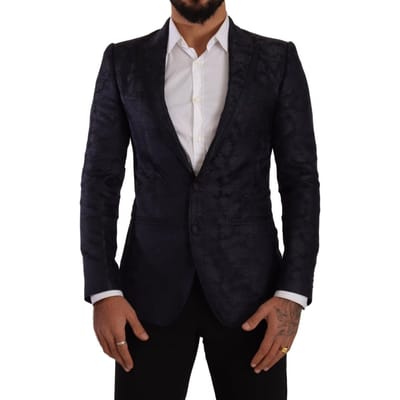 Bloemige Brocade Blazer Slim Fit