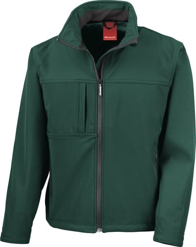 Heren Classic Softshell Outdoorjas Result maat XXL Flesgroen