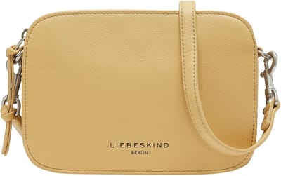 LIEBESKIND BERLIN Leren Schoudertas NOOS Harris Luka Crossbody Bag Champagne Lichtgeel