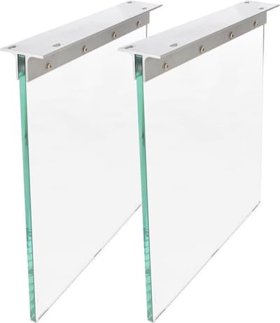 Tafelpoten boomtafel Live-Edge 60x2 cm glas (set van 2).