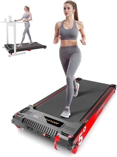 Loopband - Loopmat - Thuiswerken - Stille Motor - 150kg Max - Rood