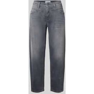 Straight fit jeans met siernaden, model 'Elin'