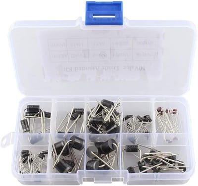 Diodes assortiment kit - 10 types - in plastic box - ideaal voor hobbyisten - ShopVlot