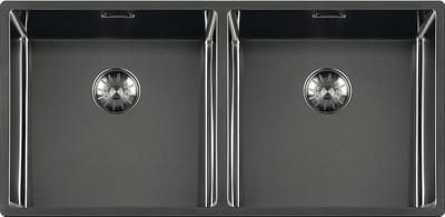 Lorreine Royal series spoelbak 40x40x40cm gun metal