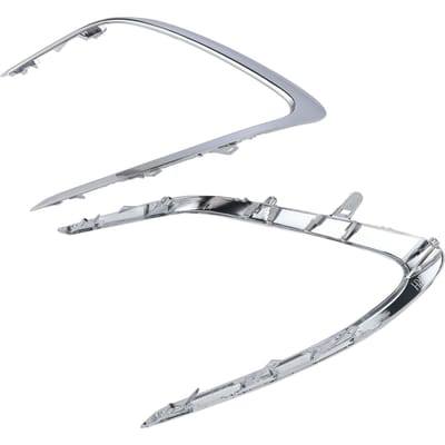 1 Paar Voorbumper Chrome Cover Sierlijst Set TO1038244 Bumperzijkant Chrome Sierlijst Vervanging voor