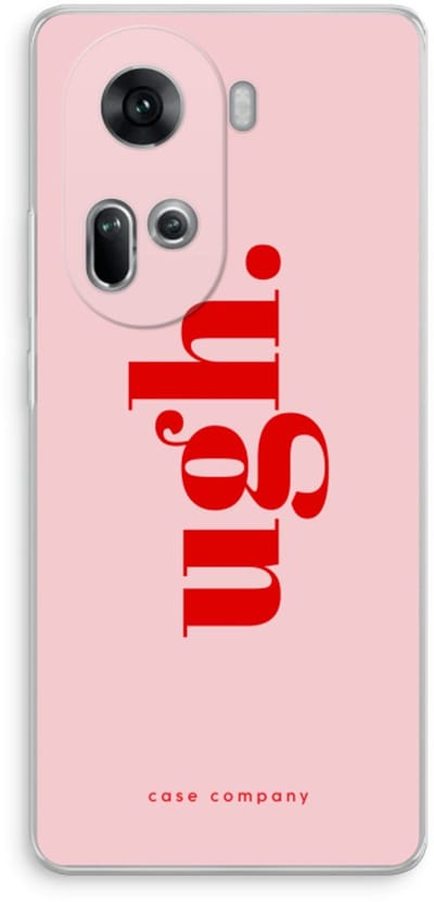 Case Company® - Hoesje geschikt voor Oppo Reno 11 hoesje - Ugh - Soft Cover Telefoonhoesje - Bescherming aan alle Kanten en Schermrand