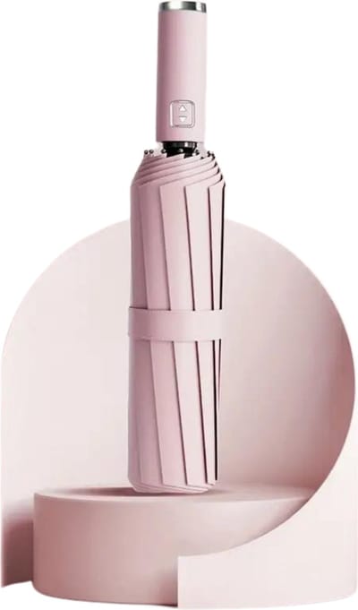 Bovista Moderne Stormparaplu - Opvouwbaar - Windproof Paraplu - Stormproef - Automatisch Uitklapbaar - Umbrella - Tegen UV - Roze