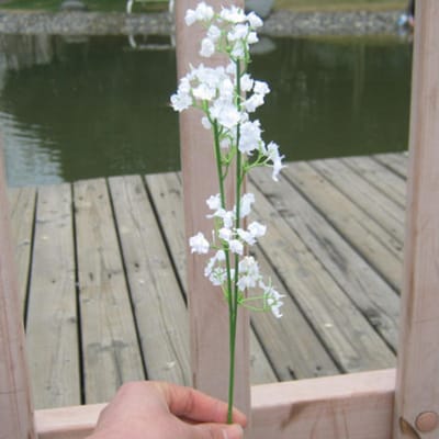 41cm Witte Kunstbloemen Plastic Gipsofila Wasbare Eeuwige Bloem Voor Bruiloft Verjaardag Decoratie Huis Tuin Nepbloem gray