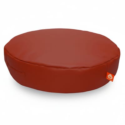 Whoober ronde zitzak Ibiza L outdoor rood - Wasbaar - Voor binnen en buiten