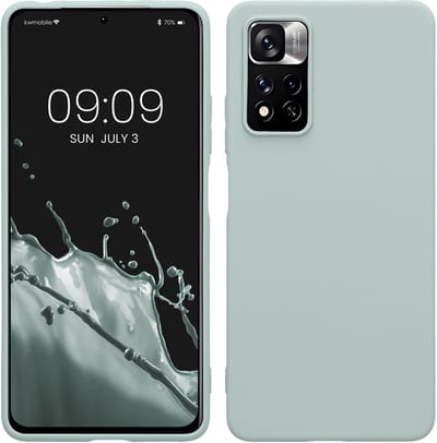 kwmobile telefoonhoesje geschikt voor Xiaomi Redmi Note 11 Pro / Note 11 Pro (5G) / Note 12 Pro (4G) - Hoesje voor smartphone - Back cover in cool mint