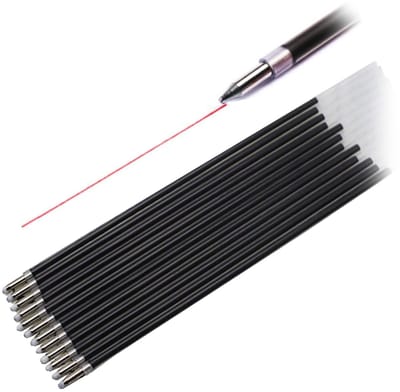Dailygoods- Birosvullingen 12st - Vervangende Vullingen - Rood - 0,7 mm - Soepel Schrijven - Geschikt voor School/Kantoor - Balpenvullingen