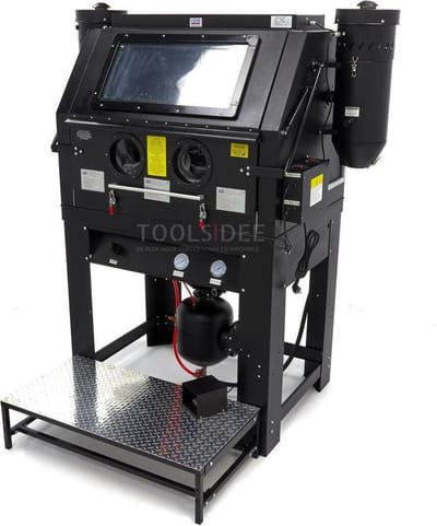 HBM SBC 990 Hoge Druk Straalcabine 6 Bar met 2 Afzuigers
