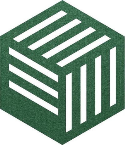 Hexagon Kubus vilt onderzetters - Donkergroen - 6 stuks - ø 10 cm - Tafeldecoratie - Glas onderzetter - Cadeau - Woondecoratie - Tafelbescherming - Onderzetters voor glazen - Keukenbenodigdheden - Woonaccessoires - Tafelaccessoires