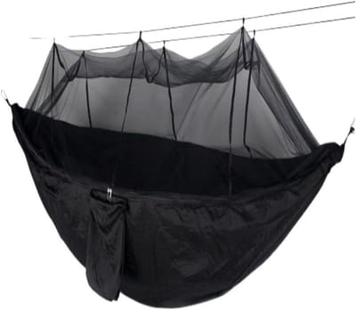 Hangmat met Klamboe - Kampeer Swing - Outdoor Ontspanning - Anti Rollover Ontwerp - Draagbaar - C