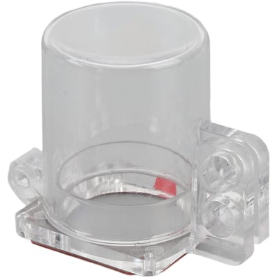Couvercle de sécurité pour bouton d'arrêt d'urgence Verrouillage Plastique transparent Visuel Couvercle de protection pour bouton-poussoir d'arrêt Pour panne