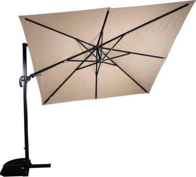 Zweefparasol VirgoFlex Ecru 300 x 300 cm - inclusief kruisvoet