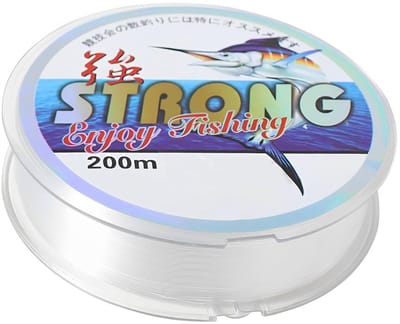 Dailygoods- Vislijn 200 Meter - 0.26mm Nylon - Slijtvaste Monofilament - Onzichtbare Visdraad - Sterk en Slijtvast - Voor Vissen en Decoraties