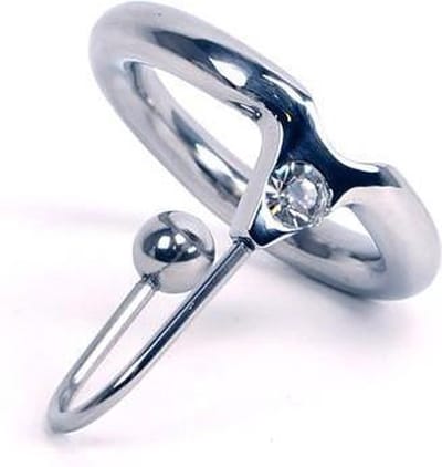 Sperm Stopper met Swarovski steentje Ø 25 mm